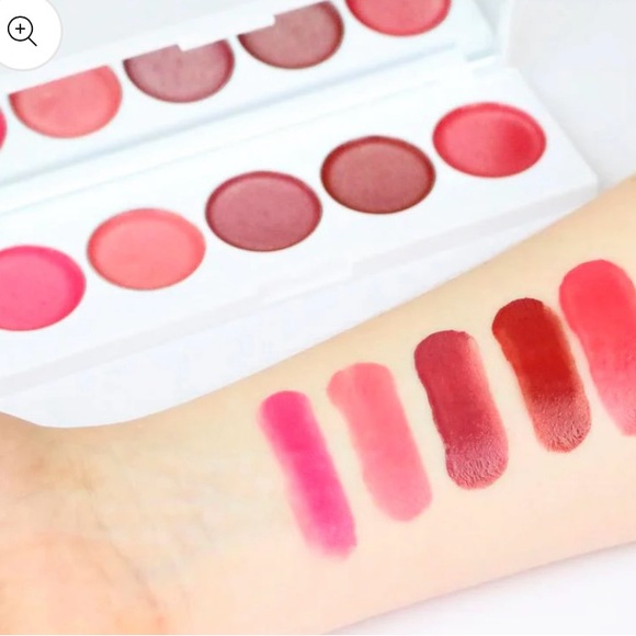 Seraphine botanicals Cream Lip & Cheek Palette with SLMISSGLAM Brush NEW - Picture 7 of 11